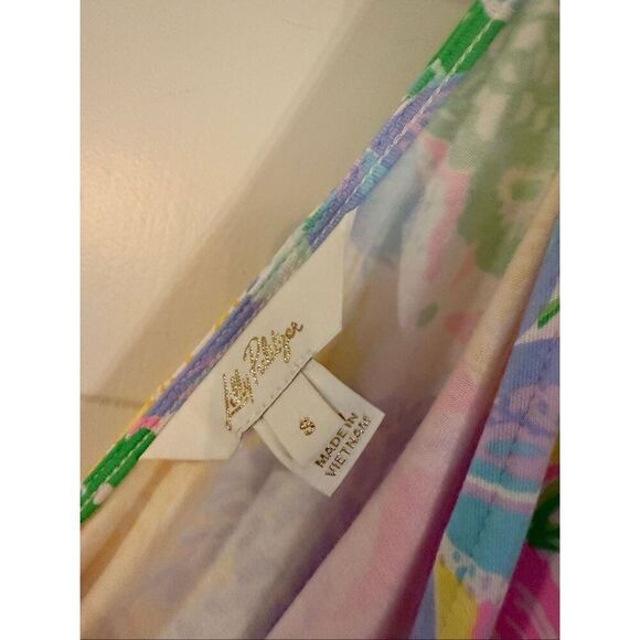 Lilly Pulitzer Parigi romper skort multi bright delight patch size small - Picture 5 of 11